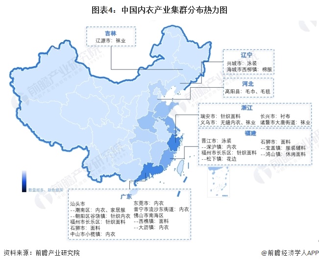 澳门新葡【干货】2024年中国女士内衣行业产业链现状及市场竞争格局分析 产地主要(图4)