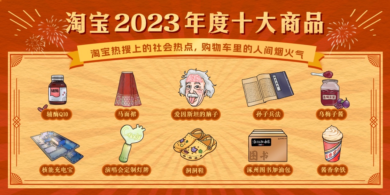 淘宝2023年度十大商品出炉 虚拟商品首次入选(图1)